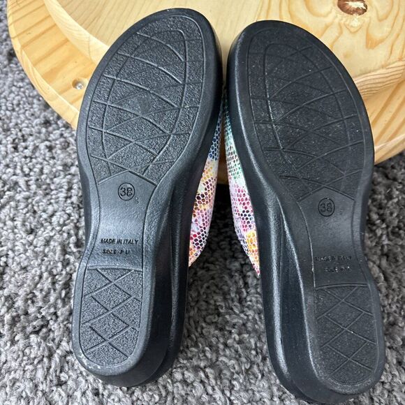 Spring Step Flexus Sandal Womens 8 EUR 38 Leather Multicolor Slide Made in Italy - Picture 8 of 8